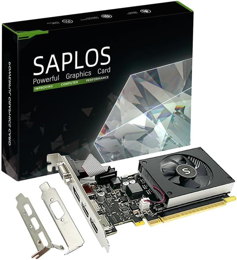 SAPLOS GT 730 4GB DDR3 Grafikus Kártya HDMI DisplayPort VGA Low Profile