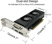 SAPLOS GTX 1050 4GB GDDR5 Grafikus Kártya Gaming PC-hez 6