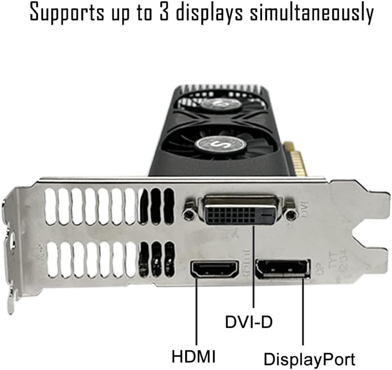 SAPLOS GTX 1050 4GB GDDR5 Grafikus Kártya Gaming PC-hez