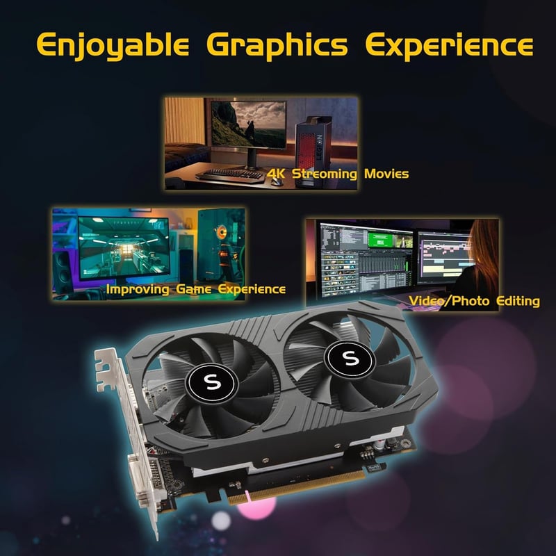 SAPLOS GTX 1050 Ti 4GB GDDR5 Grafikus Kártya PC Gaming GPU