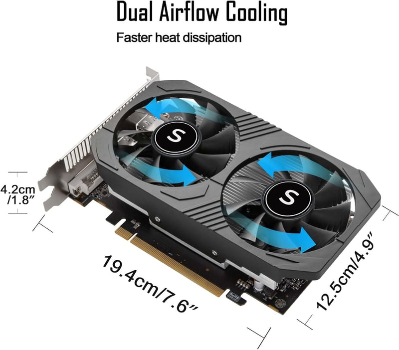 SAPLOS GTX 1050 Ti 4GB GDDR5 Grafikus Kártya PC Gaming GPU