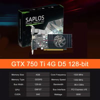 SAPLOS GTX 750 Ti 4GB Grafikus Kártya HDMI VGA DVI Alacsony Fogyasztás 2