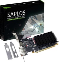 SAPLOS Radeon HD 5450 2GB DDR3 Grafikus Kártya Low Profile DVI HDMI VGA 1