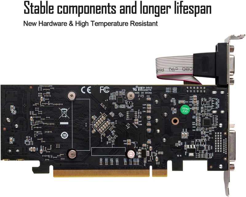 SAPLOS Radeon RX 550 4GB GDDR5 Alacsony Profil Videokártya HDMI DVI-D