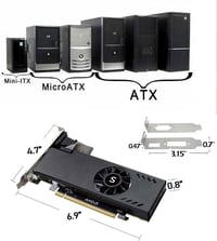 SAPLOS Radeon RX 550 4GB GDDR5 Alacsony Profil Videokártya HDMI DVI-D 3