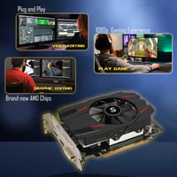 SAPLOS Radeon RX 550 4GB GDDR5 Grafikus Kártya ITX, DisplayPort HDMI DVI-D 6