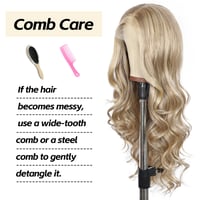 Sapphirewigs 13x4 Csipke Elülső Paróka Tejteás Szőke Hullám 66cm Női - Milk tea blonde 8