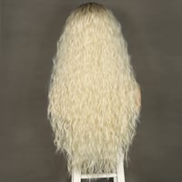 Sapphirewigs 613 Szőke Göndör Paróka - 66 cm Hosszú Hőálló Szintetikus Csipke Frontrész Női Paróka Hétköznapi és Alkalmi Viseletre 2