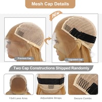 Sapphirewigs Hosszú Egyenes Paróka - Sárgásbarna, 66 cm, Hőálló Szintetikus Haj, 13x6 Csipke Előrész, 150% Dússág, Partikra és Hétköznapi Vi 5