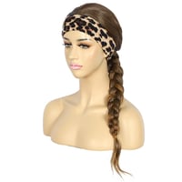 Sapphirewigs Ombre Barna Fejpántos Paróka - 66 cm Hullámos Műhaj, Ragasztómentes, 150% Sűrűség, Mindennapi Viseletre és Cosplayhez 4