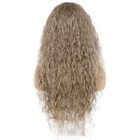 Perucă sintetică ondulată Sapphirewigs, ombré maro, pentru femei, blond, rezistentă la căldură, 66 cm 3