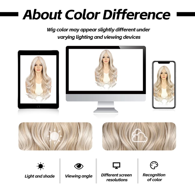 Sapphirewigs Szőke Csipke Paróka - Hullámos Szintetikus Haj, 13x4 Csipke Előlap, Balayage Hatás, Hőálló, Természetes Megjelenés, Napi Visele