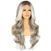 Sapphirewigs Szürke Paróka - 13x4 Csipke Elülső Hullámos Műhaj, 66 cm Hosszú, Hőálló Balayage Paróka Napi Viseletre

AI: I've created a Hung 3