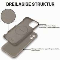 Husă Saqmkil pentru iPhone 12 compatibilă cu MagSafe, cu model leopard - Husă de protecție rezistentă la șocuri 3