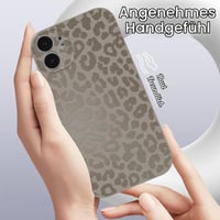 Husă Saqmkil pentru iPhone 12 compatibilă cu MagSafe, cu model leopard - Husă de protecție rezistentă la șocuri 6