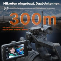 Bezdrôtový klopový mikrofón Saramonic Ultra, 32-bitový float záznam, synchronizácia časového kódu, vodotesnosť IPX5, dosah 300 m, 130 dB SPL, pre iPhone, Android a kamery 5