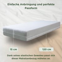 Savel navlaka za madrac 60x120 cm, visina do 15 cm, protiv grinja, vodootporna i prozračna 7