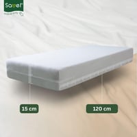 Savel mikroszálas matracvédő cipzárral, 60x120 cm, selyem tapintású matrachuzat 5