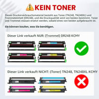 SavFinto DR-248CL Dobegység Multipack csere Brother DR248CL-hez, kompatibilis DCP-L3520CDW L3555CDW HL-L8230CDW L3220CW L8240CDW MFC-L3740CDWE nyomtatókkal, 4 db 2