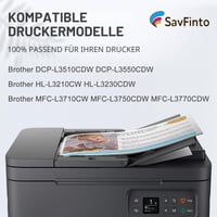 SavFinto DR243CL DR-243CL DR243 Čierna zobrazovacia jednotka (valec) kompatibilná s Brother HL-L3210CW HL-L3230CDW HL-L3270CDW DCP-L3510CDW DCP-L3550CDW MFC-L3710CW MFC-L3730CDN MFC-L3750CDW (1 ks) 6
