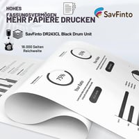 SavFinto DR243CL DR-243CL DR243 Čierna zobrazovacia jednotka (valec) kompatibilná s Brother HL-L3210CW HL-L3230CDW HL-L3270CDW DCP-L3510CDW DCP-L3550CDW MFC-L3710CW MFC-L3730CDN MFC-L3750CDW (1 ks) 3