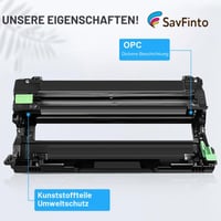 SavFinto DR243CL DR-243CL DR243 Čierna zobrazovacia jednotka (valec) kompatibilná s Brother HL-L3210CW HL-L3230CDW HL-L3270CDW DCP-L3510CDW DCP-L3550CDW MFC-L3710CW MFC-L3730CDN MFC-L3750CDW (1 ks) 2