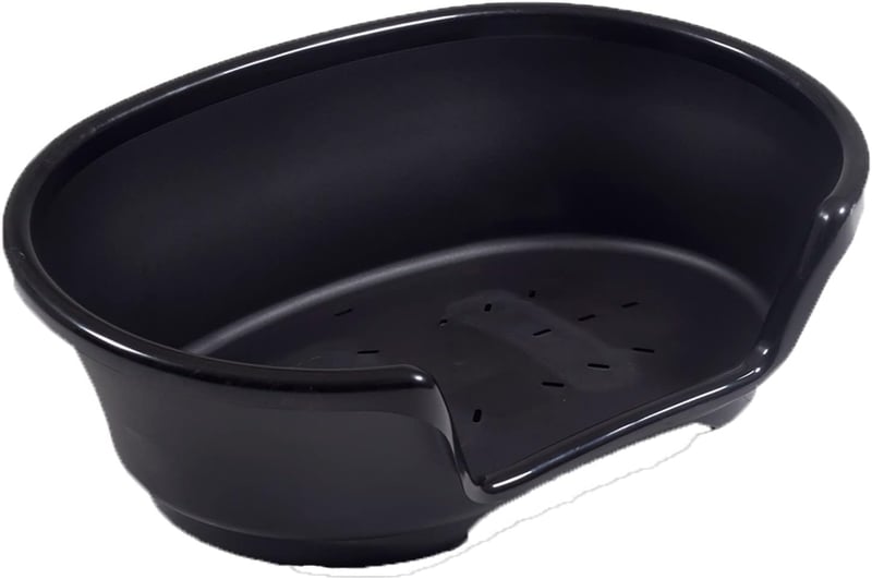 Savic Cosy 55 cm-es fekete műanyag kutyaágy - 65 x 41 x 19 cm (L x W x H), Black