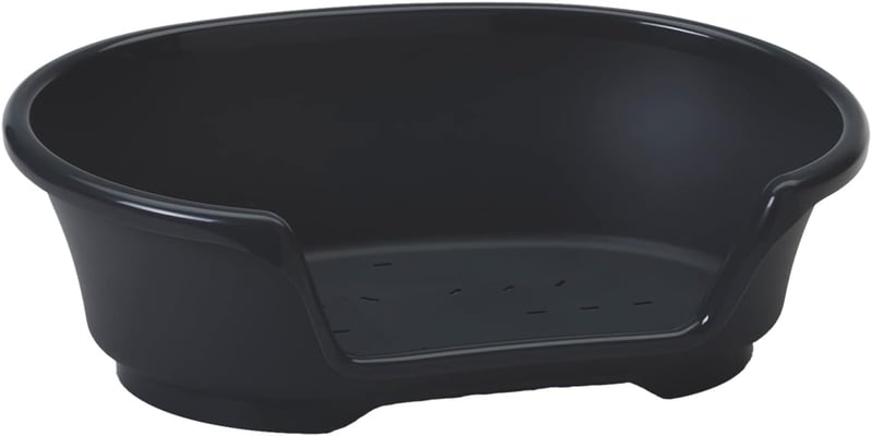 Savic Cosy 55 cm-es fekete műanyag kutyaágy - 65 x 41 x 19 cm (L x W x H), Black