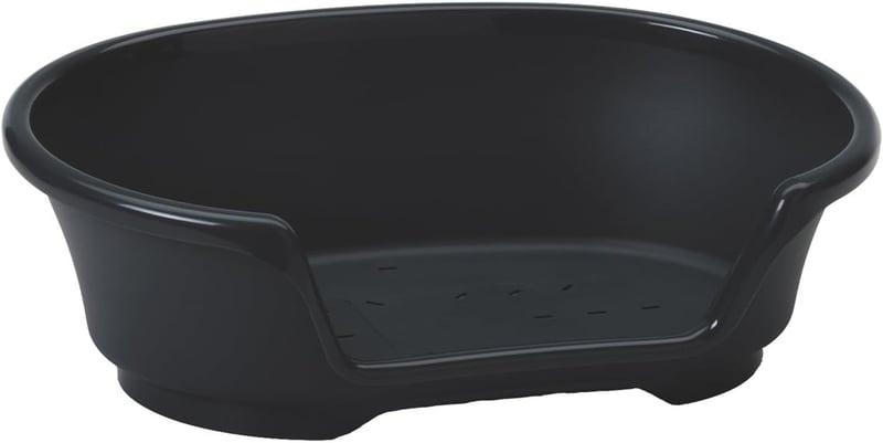 Savic Cosy 55 cm-es fekete műanyag kutyaágy - 65 x 41 x 19 cm (L x W x H), Black