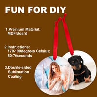 SAVITA 10 db szublimációs medál kerek MDF DIY kézműves dekoráció 3