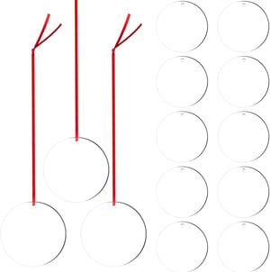 Sublimačný MDF prívesok SAVITA okrúhly, DIY – 10 ks