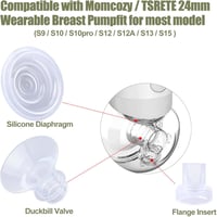 SAVITA Mellszívó Kiegészítő Szett 9 db - Szilikon Betétek 13/15/17/19/21 mm, Membrán és Szelepek - Kompatibilis Momcozy S12 Pro/S9 Pro/S12/S 4