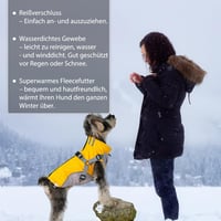 Savlot Kutyakabát Téli Meleg Szélálló Kutyaruha Reflektoros Mellény Kis Közepes Nagy Kutya 6