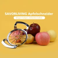 SAVORLIVING rezač jabuka s 12 oštrica, ekstra veliki nehrđajući čelični odstranjivač jezgre i rezač, oštre oštrice, napredni sustav zaštite oštrica, za jabuke do 10,5 cm 9