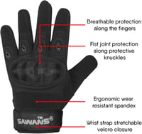 SAWANS Motoros Kesztyű Férfi Női Touchscreen Kerékpár Túrázás Síelés 2