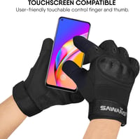 SAWANS Motoros Kesztyű Férfi Női Touchscreen Kerékpár Túrázás Síelés 5