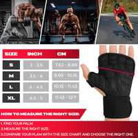 SAWANS Súlyemelő Kesztyű Fekete Neoprén Csuklótámasztékkal Férfi Női Edzőkesztyű Fitnesz Bodybuilding Húzódzkodás S Méret 7