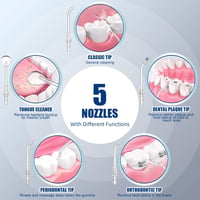 Sawgmore Szájzuhany 10 Fokozat 600ml Fehér 5 Fej Szett Fogápolás 2