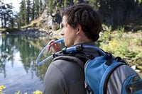 Filtru de apă și sistem de purificare Sawyer Mini PointOne pentru exterior - cu 3 pungi de hidratare de 1 L - Albastru 8