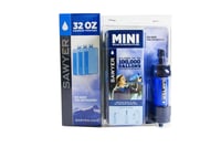 Filtru de apă și sistem de purificare Sawyer Mini PointOne pentru exterior - cu 3 pungi de hidratare de 1 L - Albastru 1