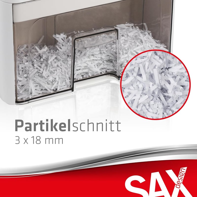 Sax Bruno Papírmegsemmisítő 2 Lap Kapacitás, CD és Kártya Aprítás, 3.5L Tartály