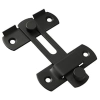 SAYAYO EMS9001-B Zăvor Ușă, Oțel Inoxidabil, pentru Uși de Interior și Exterior, Negru Mat 2