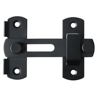 SAYAYO EMS9001-B Zăvor Ușă, Oțel Inoxidabil, pentru Uși de Interior și Exterior, Negru Mat 1