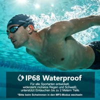 Sayrelances Bluetooth 5.4 slúchadlá s kostným vedením na plávanie, vodotesnosť IPX8, 32 GB MP3 režim, športové slúchadlá s otvorenou konštrukciou, broskyňová farba 2