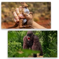 #sbabam Legend of Animals Fire vs Ice Naťahovacie zvieratká Funny Box 3 ks figúrok Gorila, Kosatka, Lev, Medveď detská hračka 4