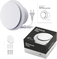 SBONNI 100mm Csendes Fürdőszobai Ventilátor 130 m³/h Erős Szellőztetés 7