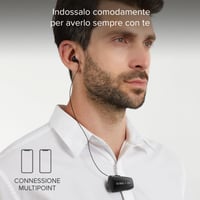 Bluetooth slúchadlá SBS s klipom a zaťahovacím káblom - použité — chýba gumička na slúchadle a nabíjací kábel (stav: viď 2. obrázok) 9