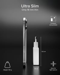 Încărcător SBS Extra Slim GaN 65W cu conector USB-C, tehnologie GaN 4