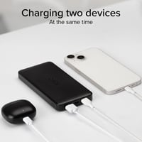 Prenosná nabíjačka SBS PowerBank 10K Slim 10000mAh s rýchlym nabíjaním, Intelligent Charge (IC), konektormi USB-C a 2x USB-A, čierna 3