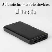 Prenosná nabíjačka SBS PowerBank 10K Slim 10000mAh s rýchlym nabíjaním, Intelligent Charge (IC), konektormi USB-C a 2x USB-A, čierna 7